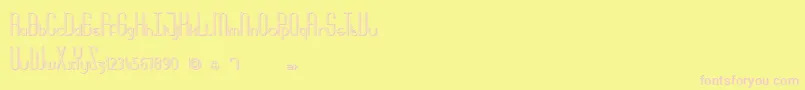 MoreBabydoll Font – Pink Fonts on Yellow Background