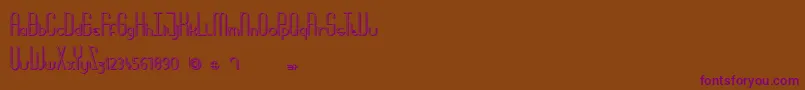 MoreBabydoll Font – Purple Fonts on Brown Background