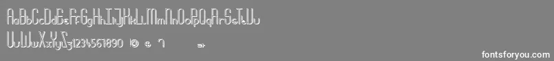 MoreBabydoll Font – White Fonts on Gray Background