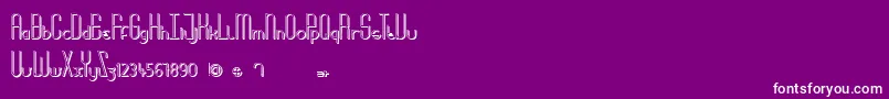 MoreBabydoll Font – White Fonts on Purple Background