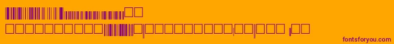 V200021-Schriftart – Violette Schriften auf orangefarbenem Hintergrund