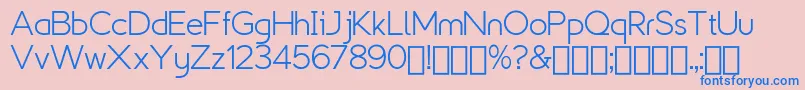 ExplogosDemo Font – Blue Fonts on Pink Background