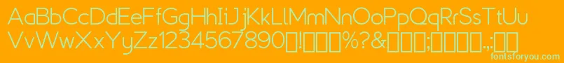 ExplogosDemo Font – Green Fonts on Orange Background