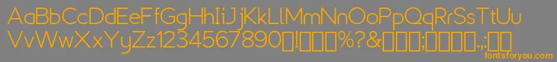 ExplogosDemo Font – Orange Fonts on Gray Background