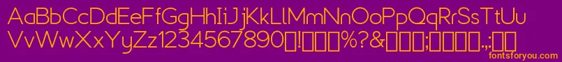 ExplogosDemo Font – Orange Fonts on Purple Background