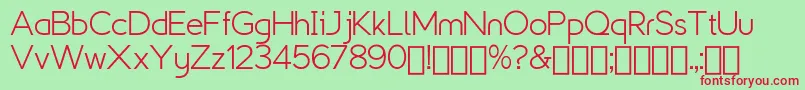 ExplogosDemo Font – Red Fonts on Green Background