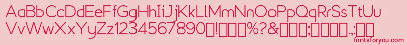 ExplogosDemo Font – Red Fonts on Pink Background