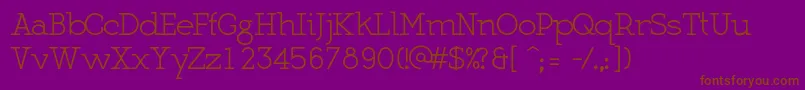 MartellNormal Font – Brown Fonts on Purple Background