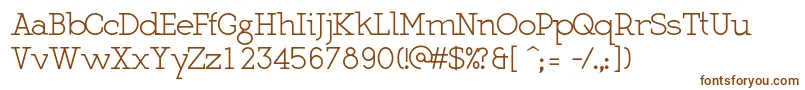 MartellNormal Font – Brown Fonts on White Background