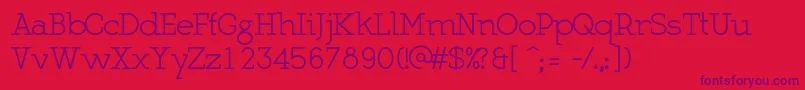 MartellNormal Font – Purple Fonts on Red Background