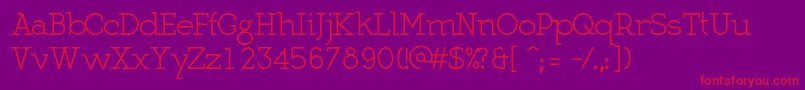 MartellNormal Font – Red Fonts on Purple Background