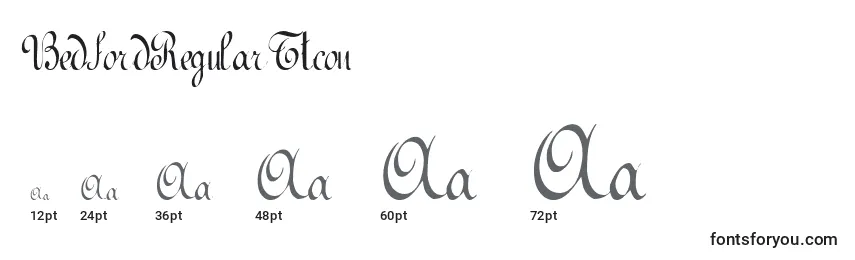 BedfordRegularTtcon Font Sizes
