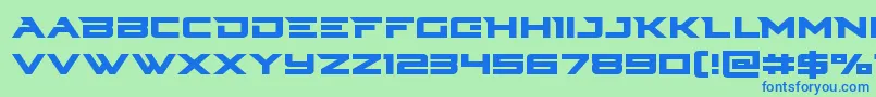 Cyberdyne Font – Blue Fonts on Green Background