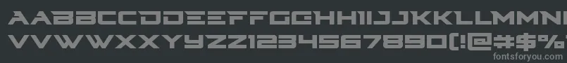 Cyberdyne Font – Gray Fonts on Black Background