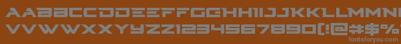 Cyberdyne Font – Gray Fonts on Brown Background