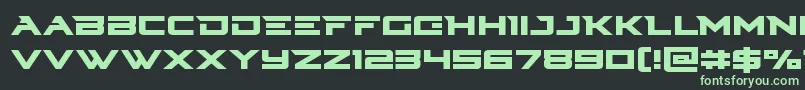 Cyberdyne Font – Green Fonts on Black Background