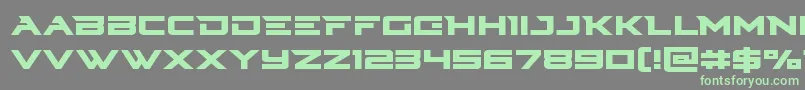 Cyberdyne Font – Green Fonts on Gray Background