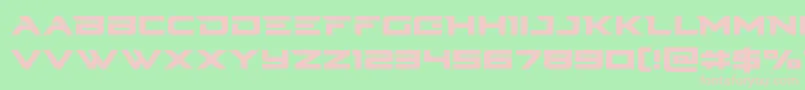 Cyberdyne Font – Pink Fonts on Green Background