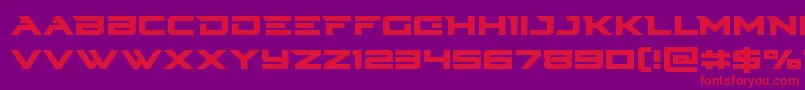 Cyberdyne Font – Red Fonts on Purple Background