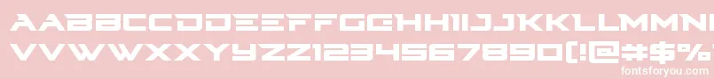 Cyberdyne Font – White Fonts on Pink Background