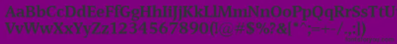 DevinBold Font – Black Fonts on Purple Background