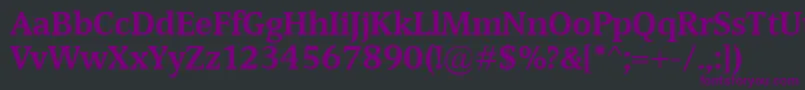 DevinBold Font – Purple Fonts on Black Background