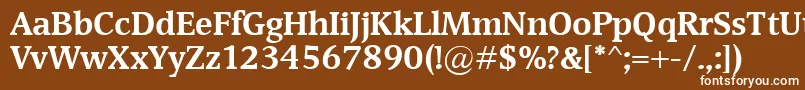 DevinBold Font – White Fonts on Brown Background