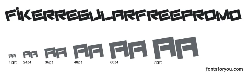 FikerRegularFreePromo Font Sizes