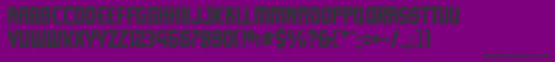 Kamikzom Font – Black Fonts on Purple Background