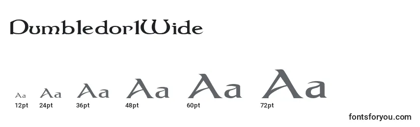 Dumbledor1Wide Font Sizes