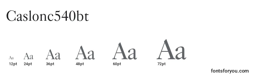 Caslonc540bt Font Sizes