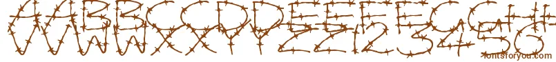 BarbedWires Font – Brown Fonts