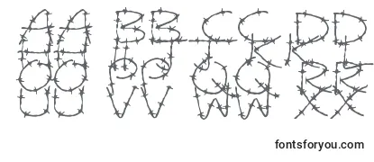 Обзор шрифта BarbedWires