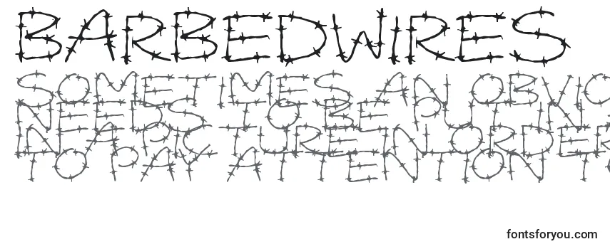 Обзор шрифта BarbedWires