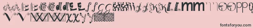 Bitsnbobs Font – Black Fonts on Pink Background