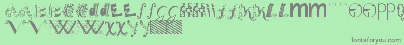 Bitsnbobs Font – Gray Fonts on Green Background