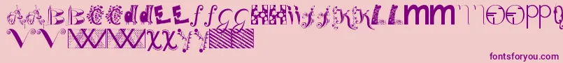 Bitsnbobs Font – Purple Fonts on Pink Background