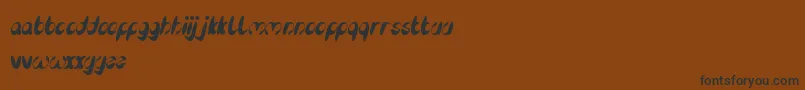 EnjoyTheTime Font – Black Fonts on Brown Background