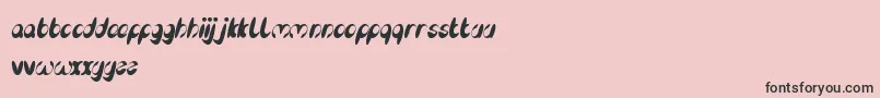 EnjoyTheTime Font – Black Fonts on Pink Background
