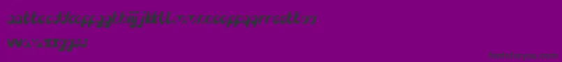 EnjoyTheTime-Schriftart – Schwarze Schriften auf violettem Hintergrund