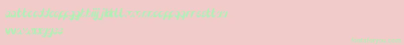 EnjoyTheTime Font – Green Fonts on Pink Background