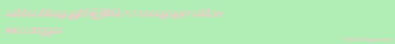 EnjoyTheTime Font – Pink Fonts on Green Background