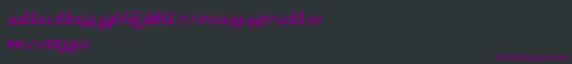 EnjoyTheTime Font – Purple Fonts on Black Background