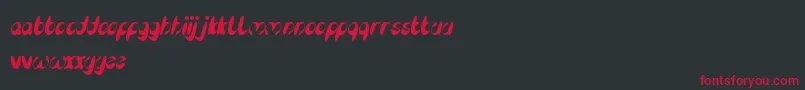 EnjoyTheTime Font – Red Fonts on Black Background