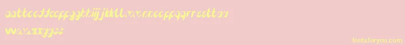 EnjoyTheTime Font – Yellow Fonts on Pink Background