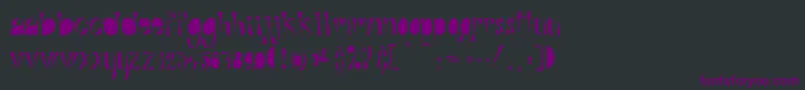 Шрифт AlphabitsFat – фиолетовые шрифты на чёрном фоне
