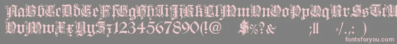 Dearest Font – Pink Fonts on Gray Background