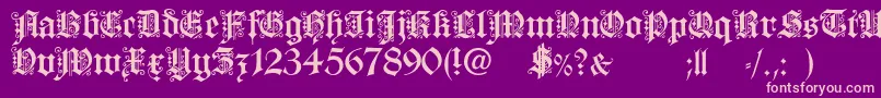 Dearest Font – Pink Fonts on Purple Background