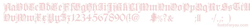 Dearest Font – Pink Fonts on White Background