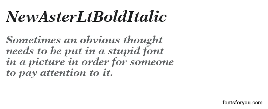 NewAsterLtBoldItalic-fontti